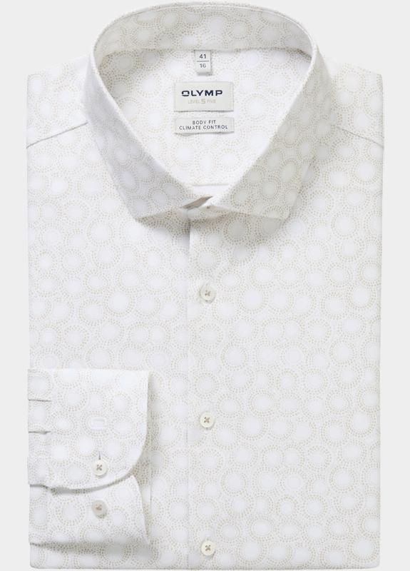 Olymp Business hemd lange mouw Beige 209014-Hemden 209014/22