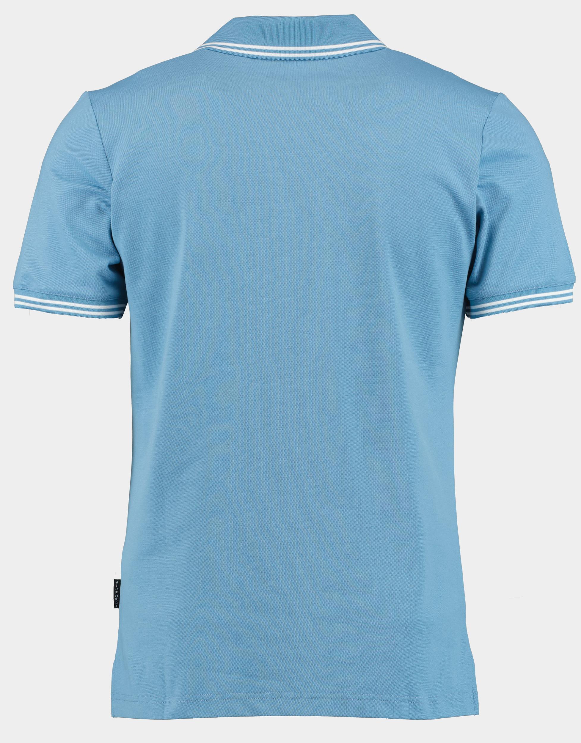 Airforce Polo korte mouw Blauw Polo Double Stripe HRM0655/560