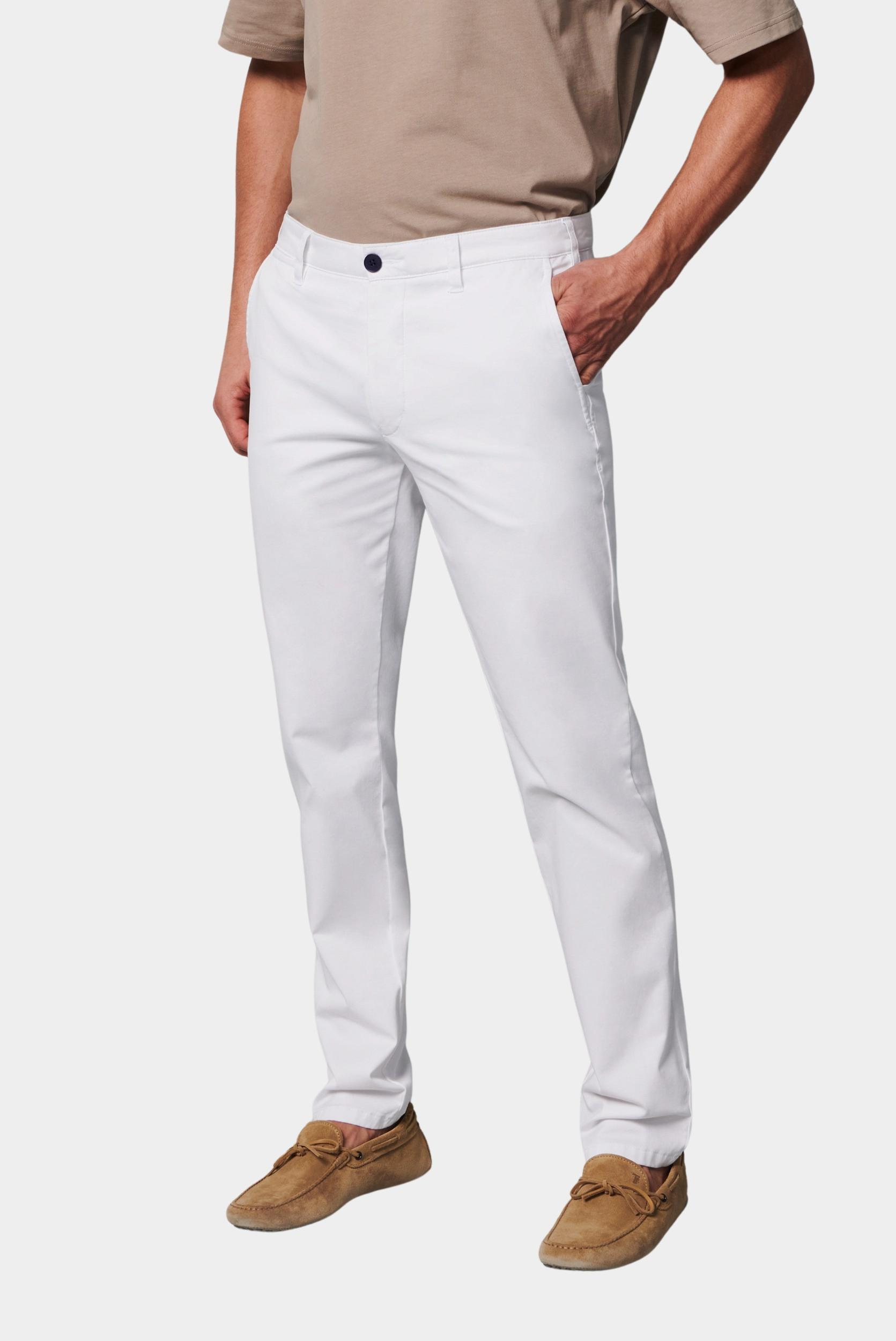 Meyer Katoenen Broek Wit CHINO Art.9-6001 3649600100/40