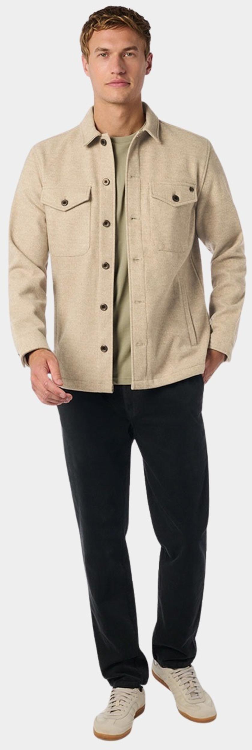 No Excess Groen Overshirt Button Closure Mela 25510903/043
