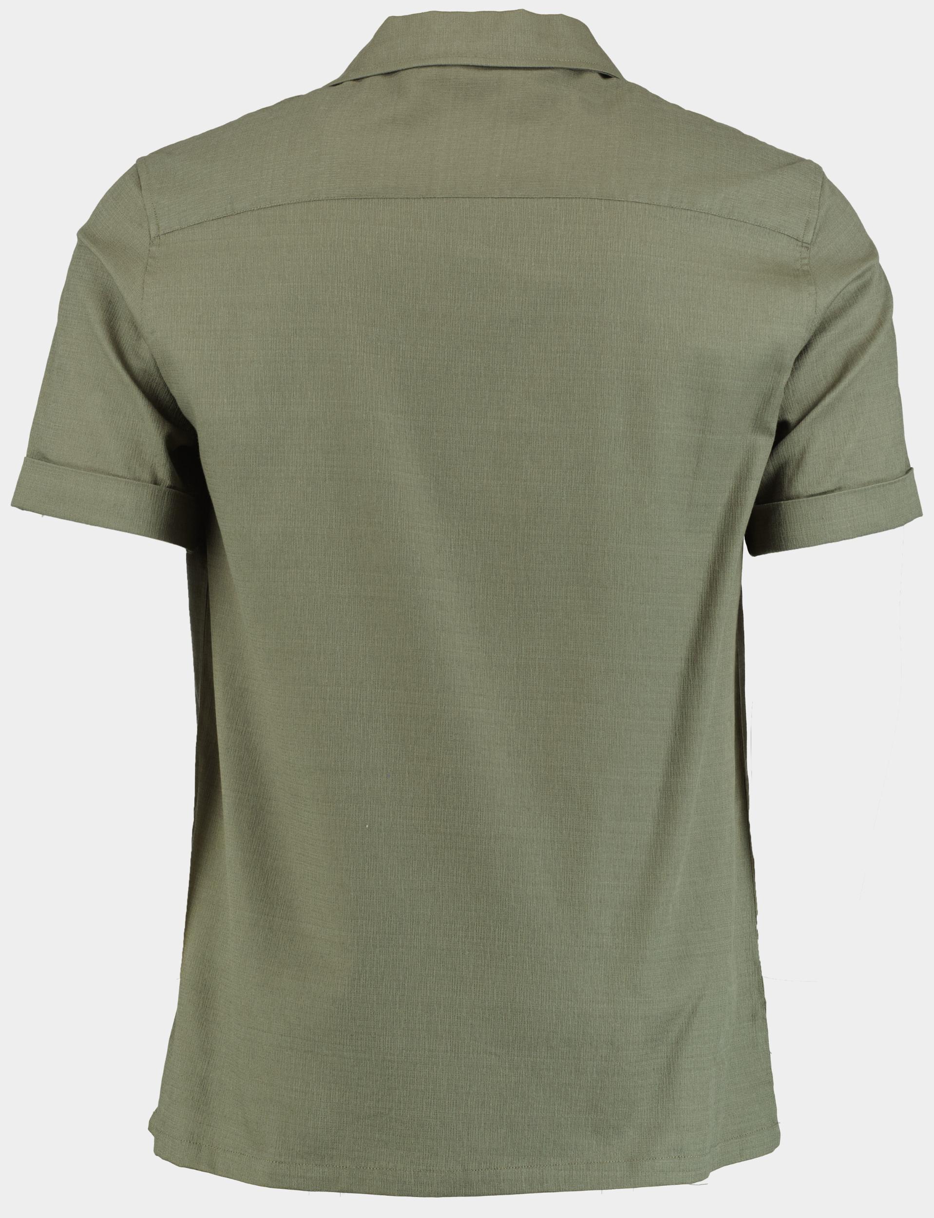 Supply & Co. Casual hemd korte mouw Groen Roan Shirt Ss Structure 25107RO20/367 olive night