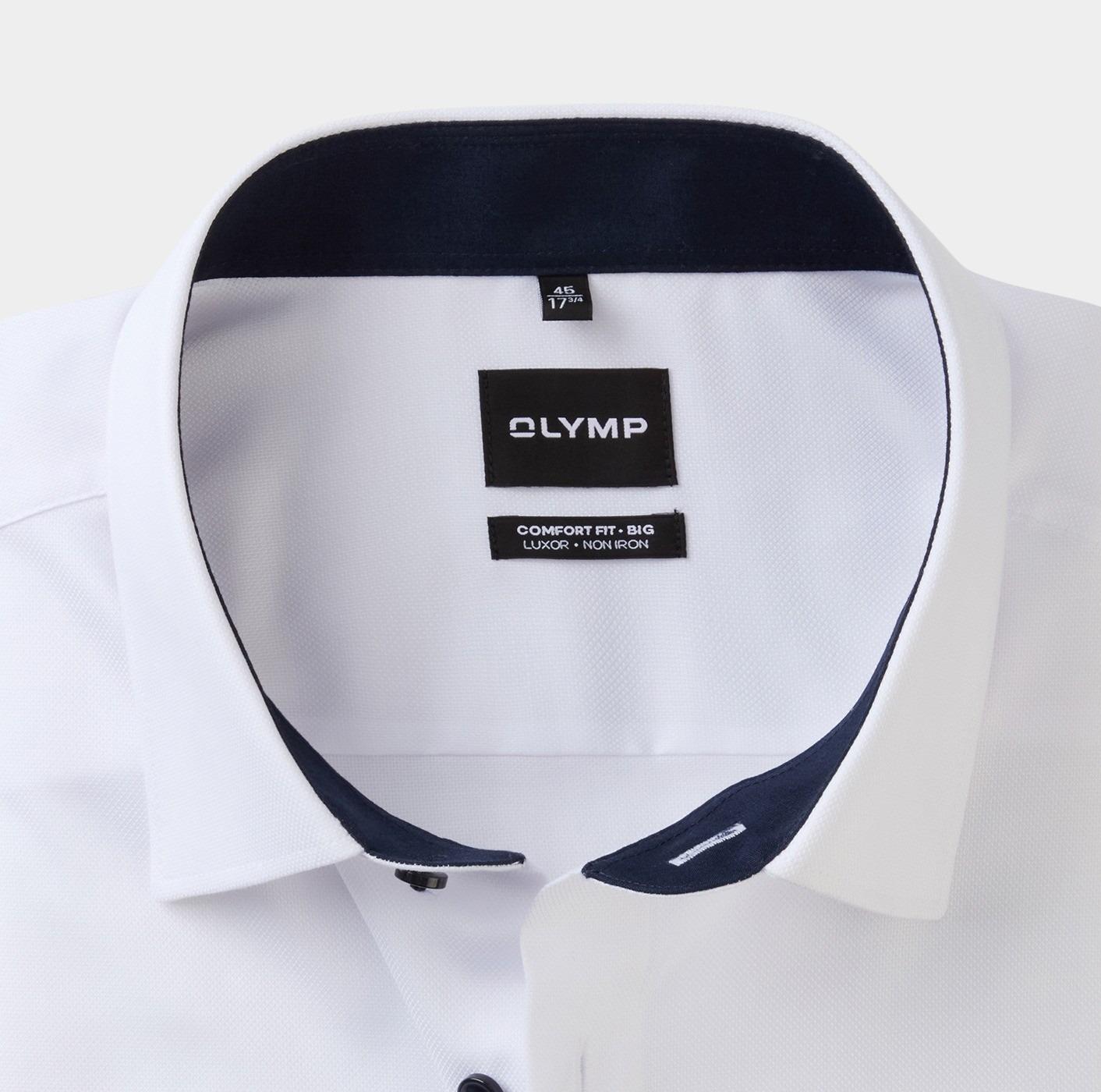 Olymp Business hemd lange mouw Wit Big&Tall 141364/00