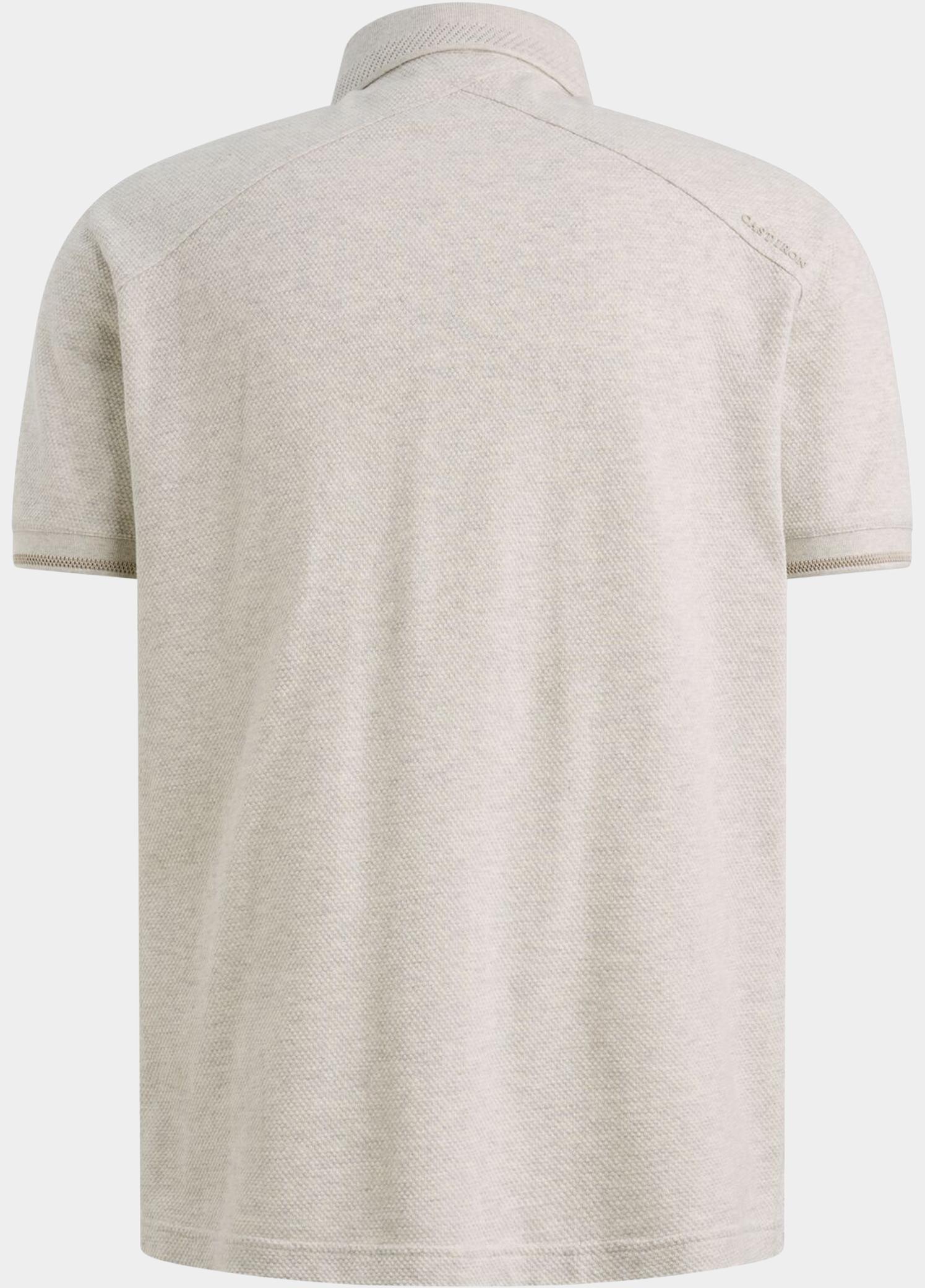 Cast Iron Polo korte mouw Beige Short sleeve polo slim fit po CPSS2606864/911