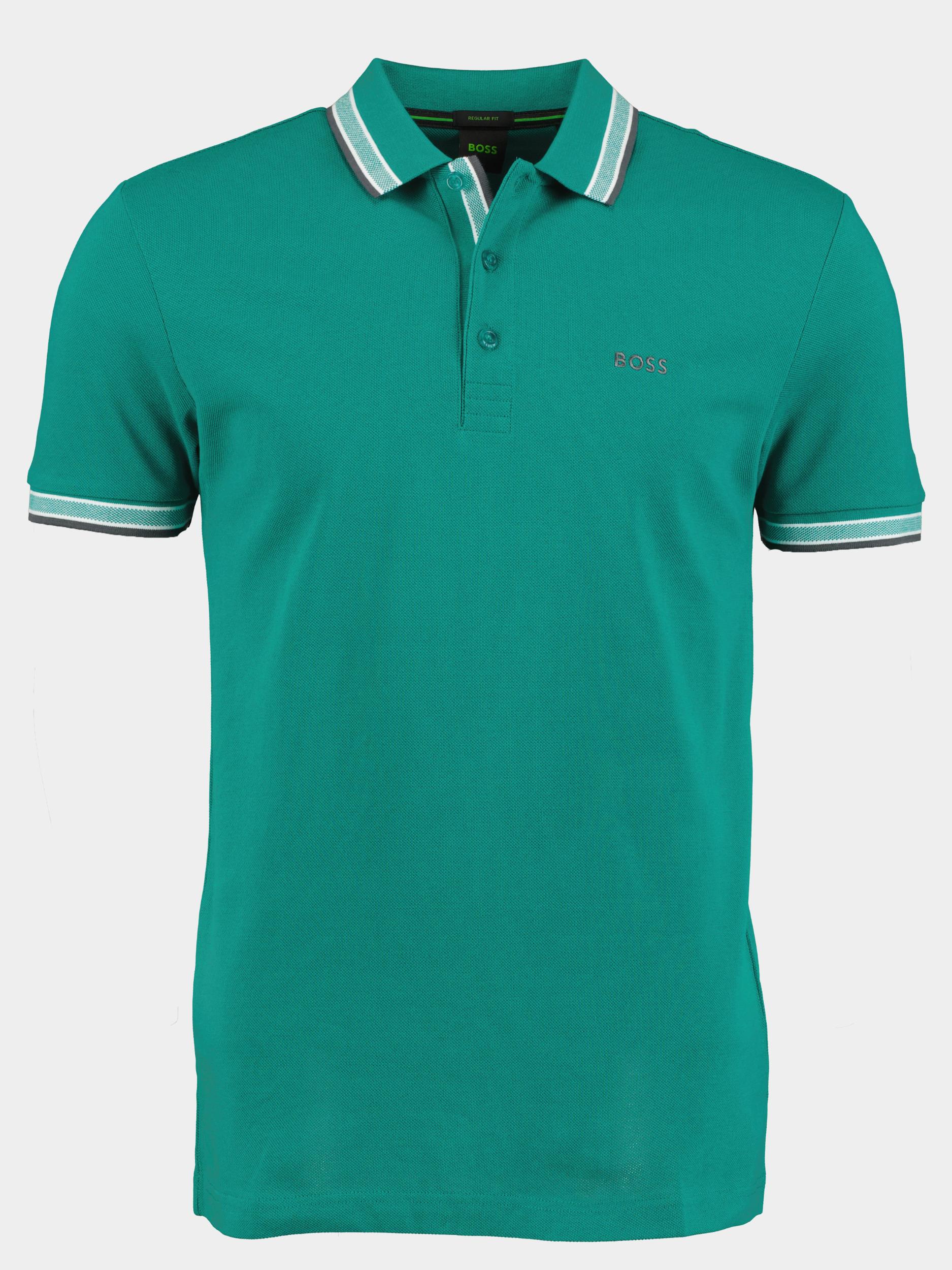 BOSS Green Polo korte mouw Groen Paddy 10241663 01 50468983/303