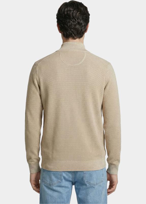 Gant Vest heren Beige Katoenen vest met ritssluitin 8030293/198