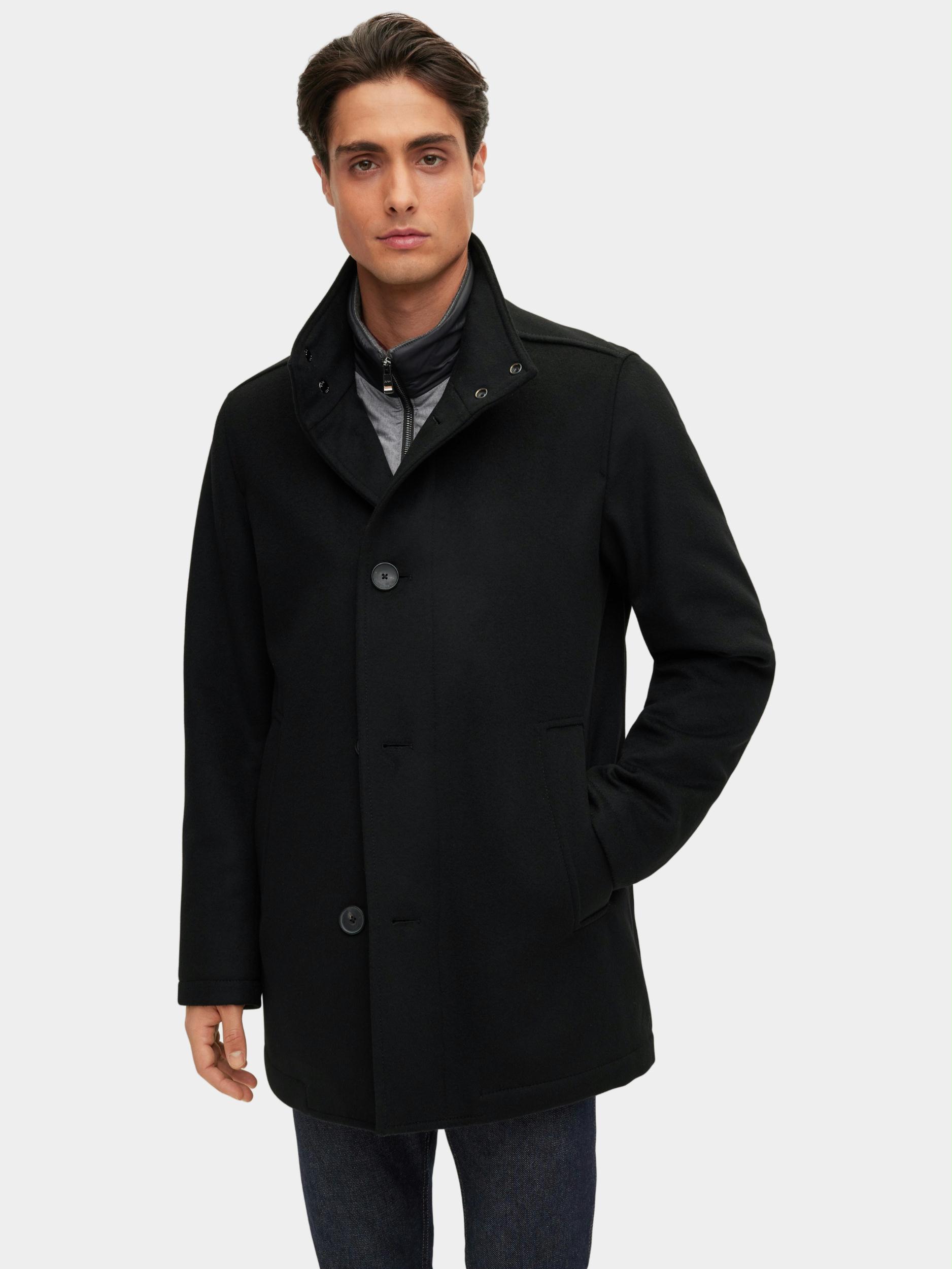 BOSS Black Wollen Jas Zwart H-Coxtan-224 10244030 01 50479764/001
