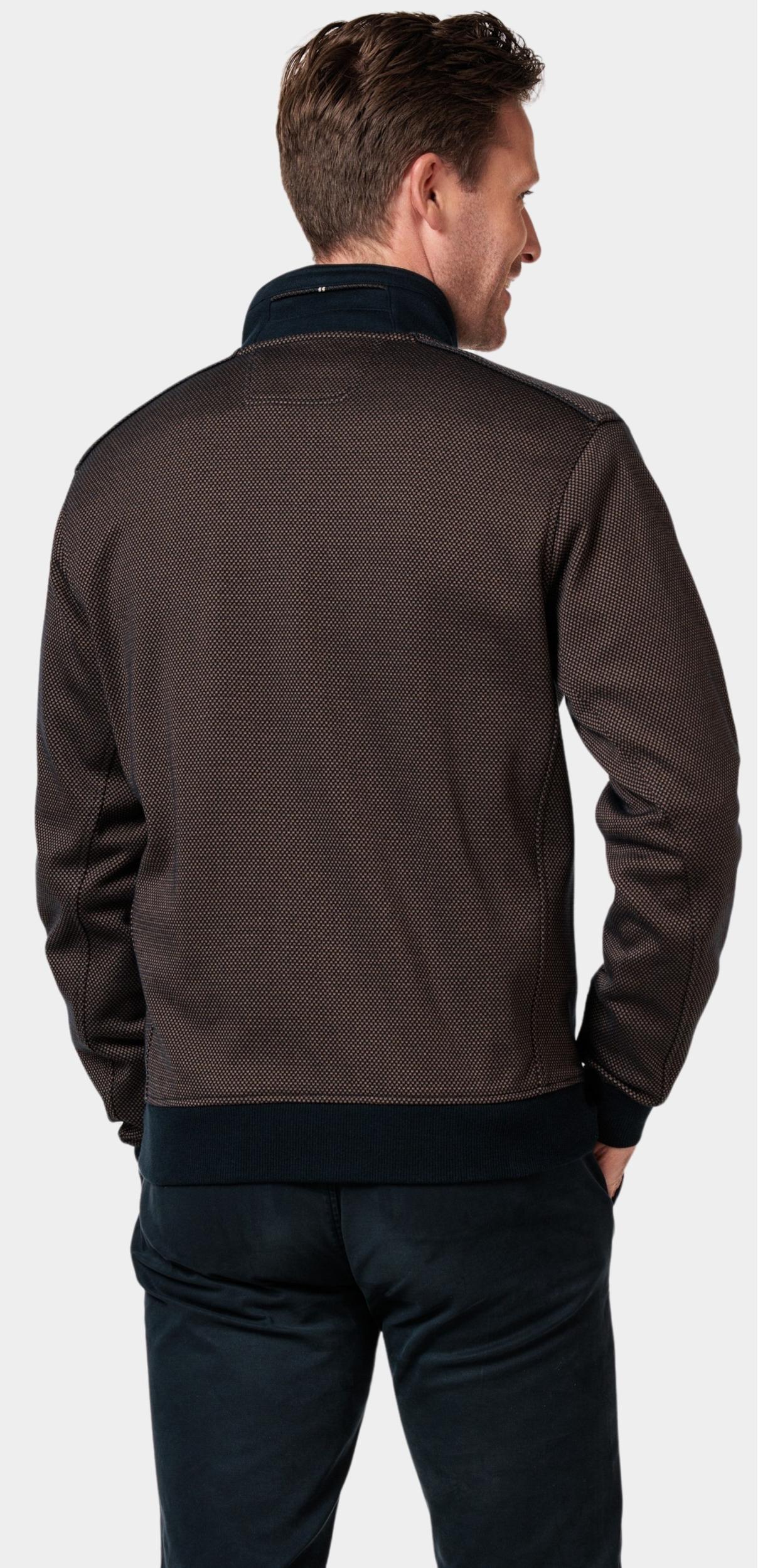 Baileys Vest Bruin Sweat Cardigan Zip 322286/88