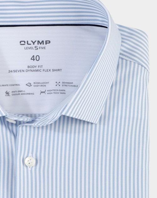 Olymp Business hemd lange mouw Blauw Level Five 075164/11