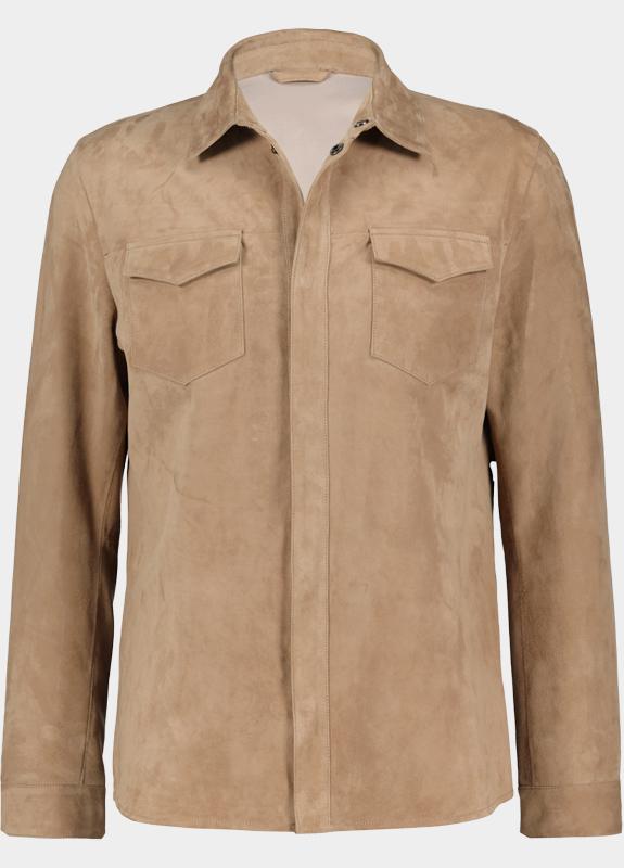 Donders 1860 Leren jas heren Beige Leather Jacket 52680/401