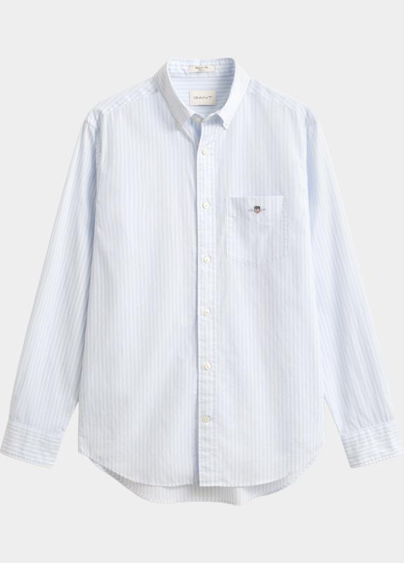 Gant Overhemd heren Blauw Regular Fit Poplin 3000130/455