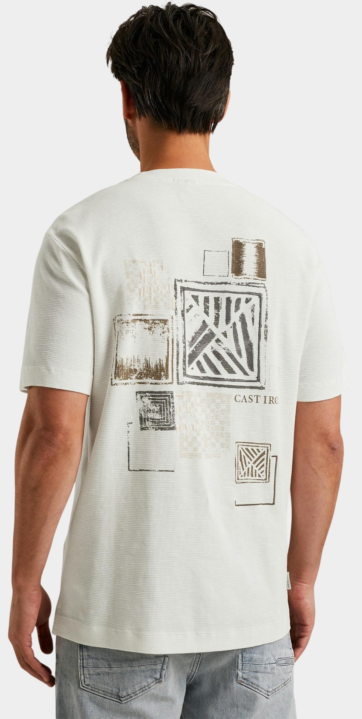 Cast Iron T-shirt korte mouw Wit Short sleeve r-neck regular f CTSS2504582/7002