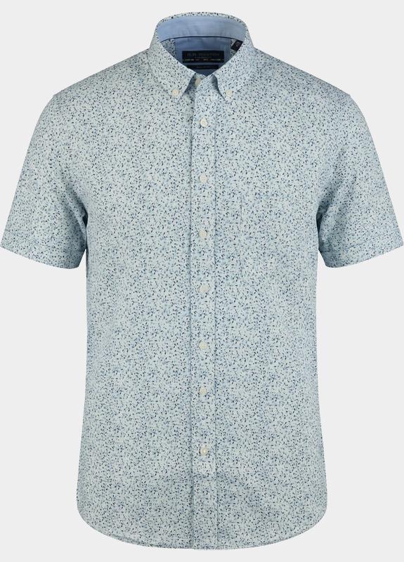 R.B. Boston overhemd korte mouw heren Multi Marshall SS Button Down 616670/704