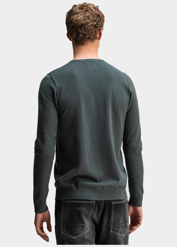 Butcher of Blue Pullover Grijs Clifden Crew 1926003/994