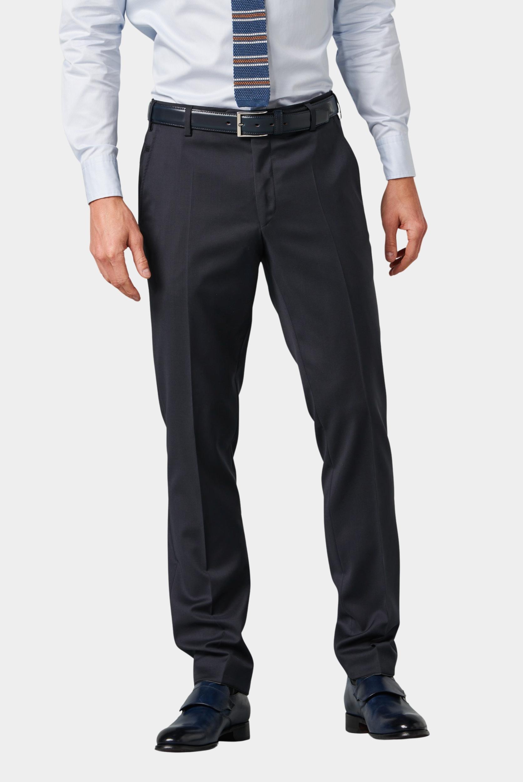 Meyer Wollen Pantalon Blauw BONN Art.9-8400 1029840000/18