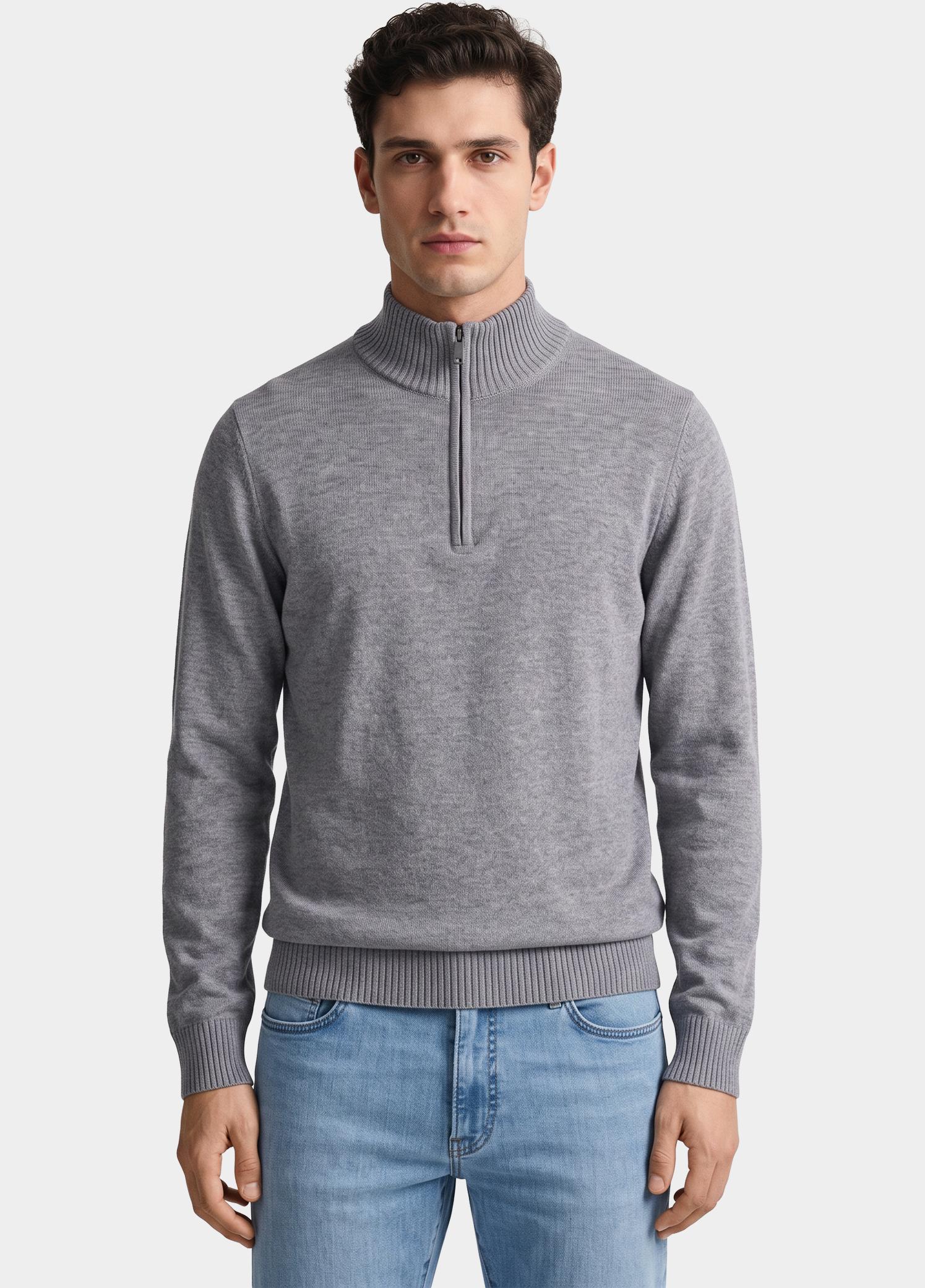 Bos Half Zip Grijs  3042900/204