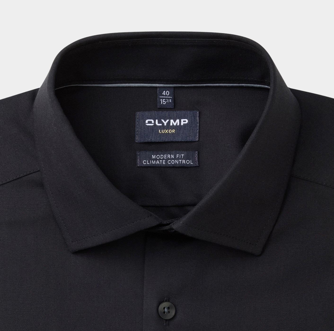 Olymp Business hemd lange mouw Zwart Luxor 24/Seven 123024/68