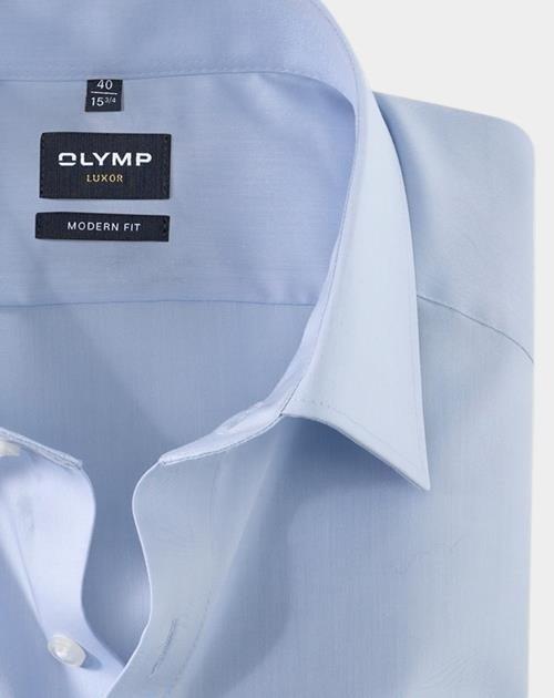 Olymp Business hemd korte mouw Blauw Luxor 030412/11