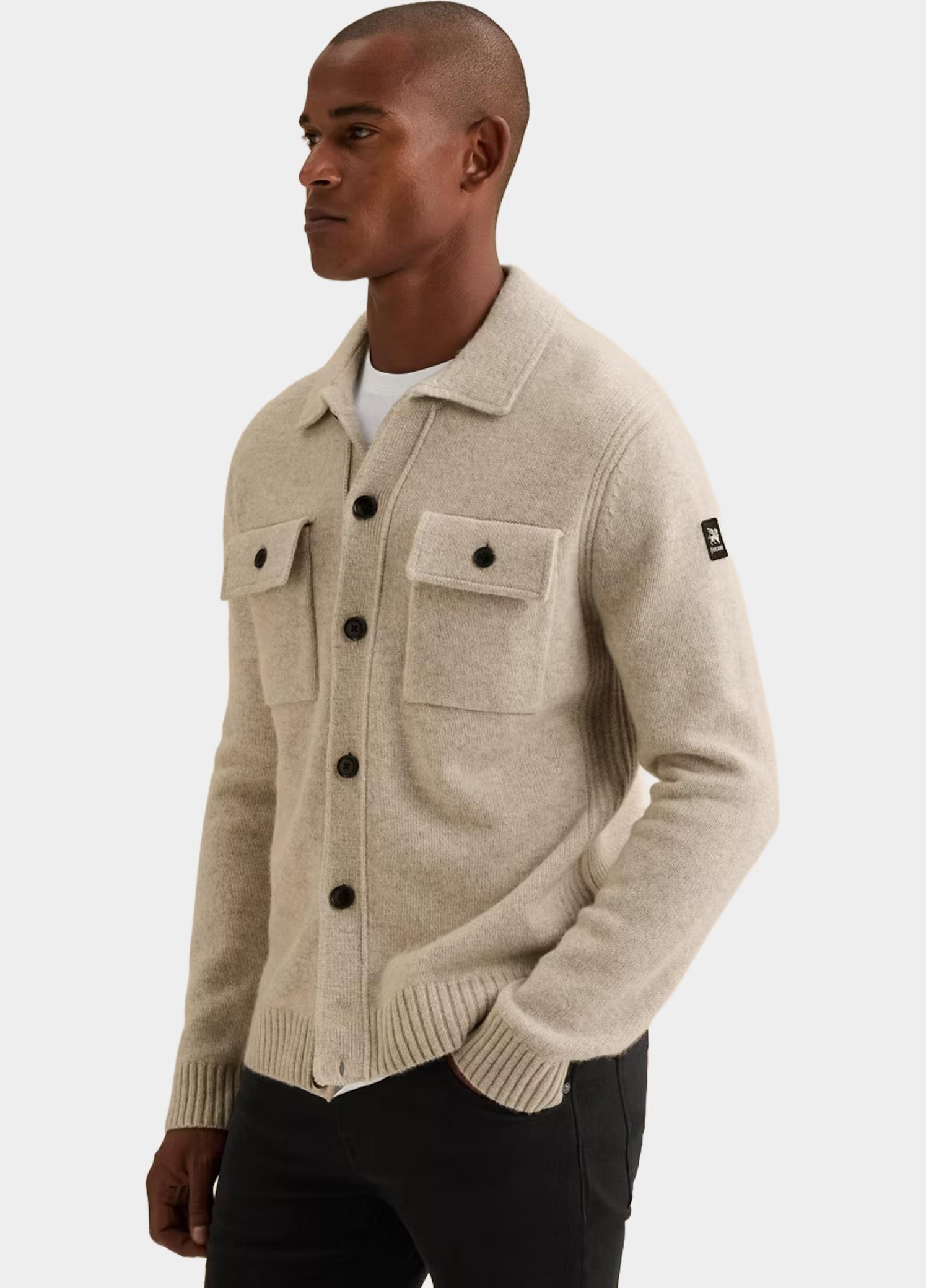 Vanguard Vest heren Grijs Zip jacket premium wool VKC2609368/7074