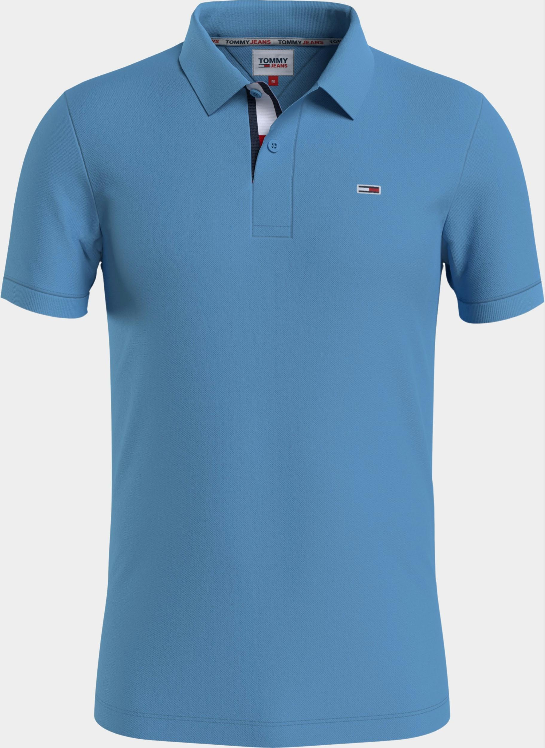Tommy Jeans Polo korte mouw Blauw TJM Slim Placket Polo DM0DM15940/CY7