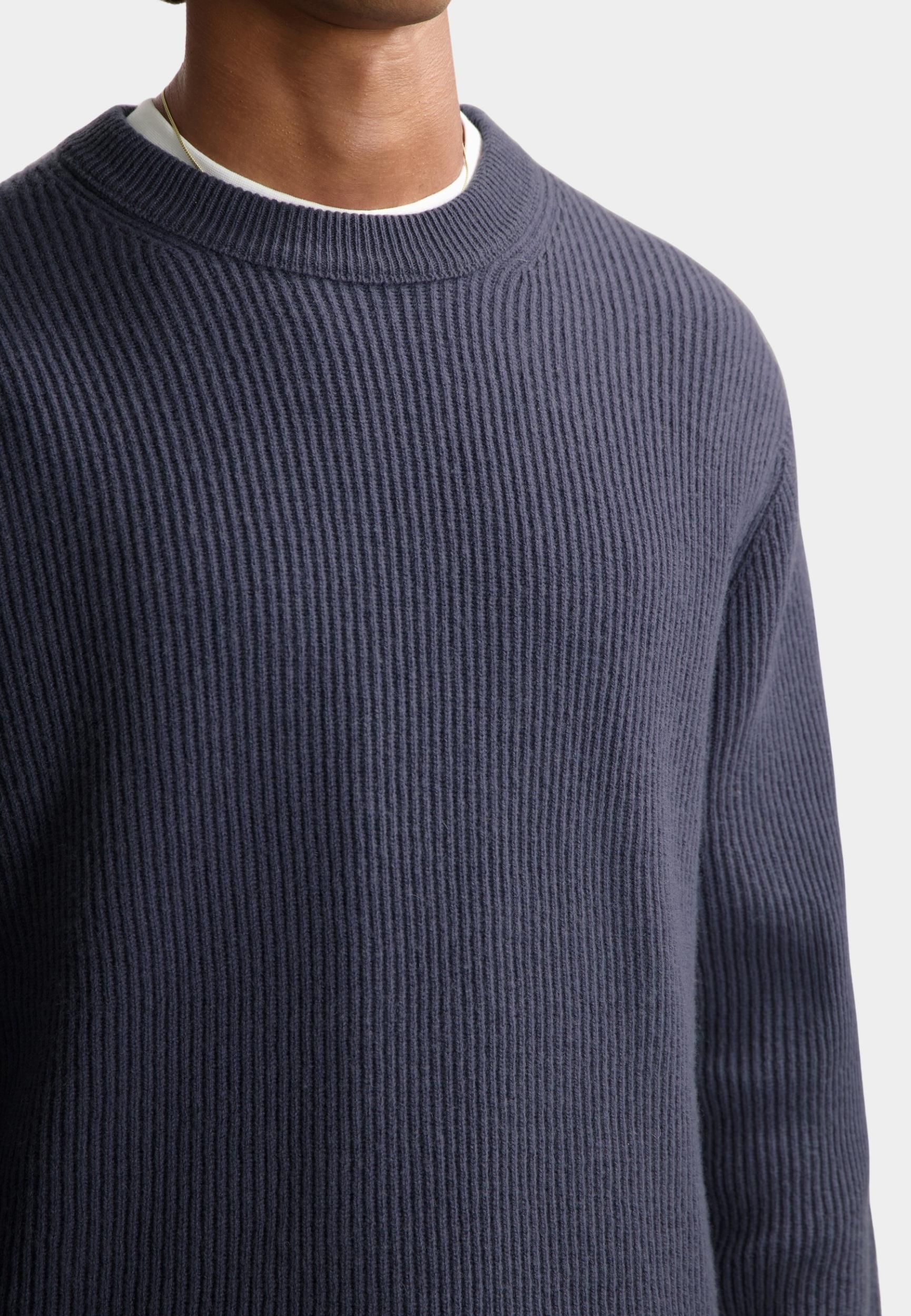 Dstrezzed Pullover Paars DS_Stef rib Crewneck 405951/460