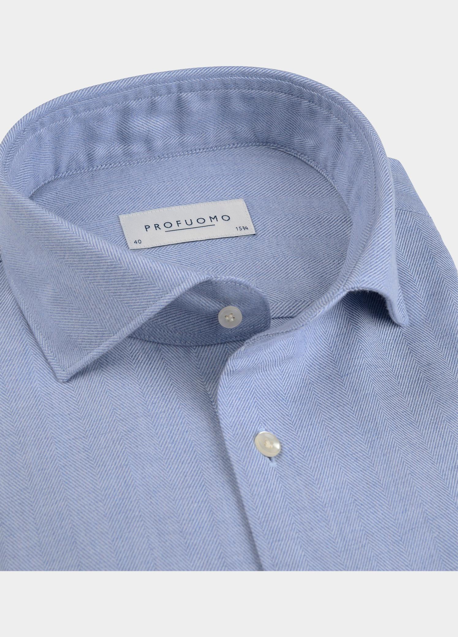 Profuomo Zakelijk overhemd heren Blauw  PPXH30016/D