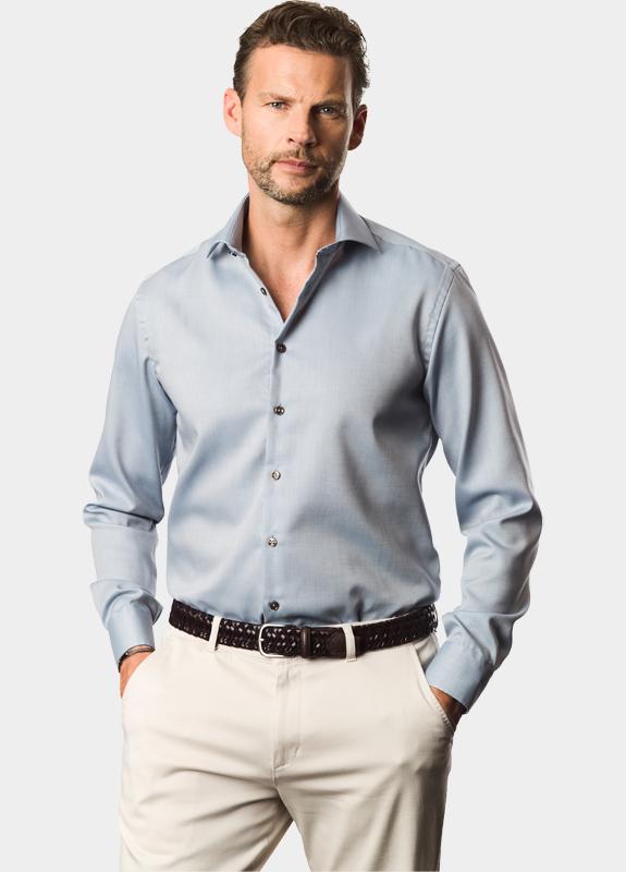 Ledub Business hemd lange mouw Blauw  0143350/160-630-000