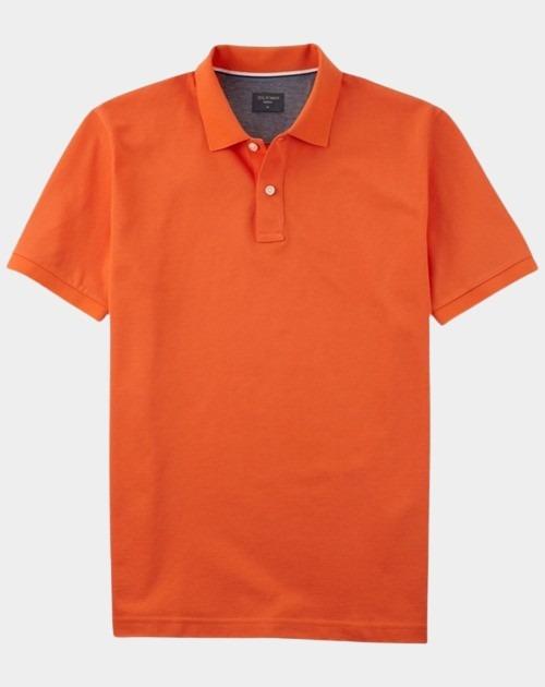 Olymp Polo korte mouw Oranje Polo PiquÃ© solid 540952/91