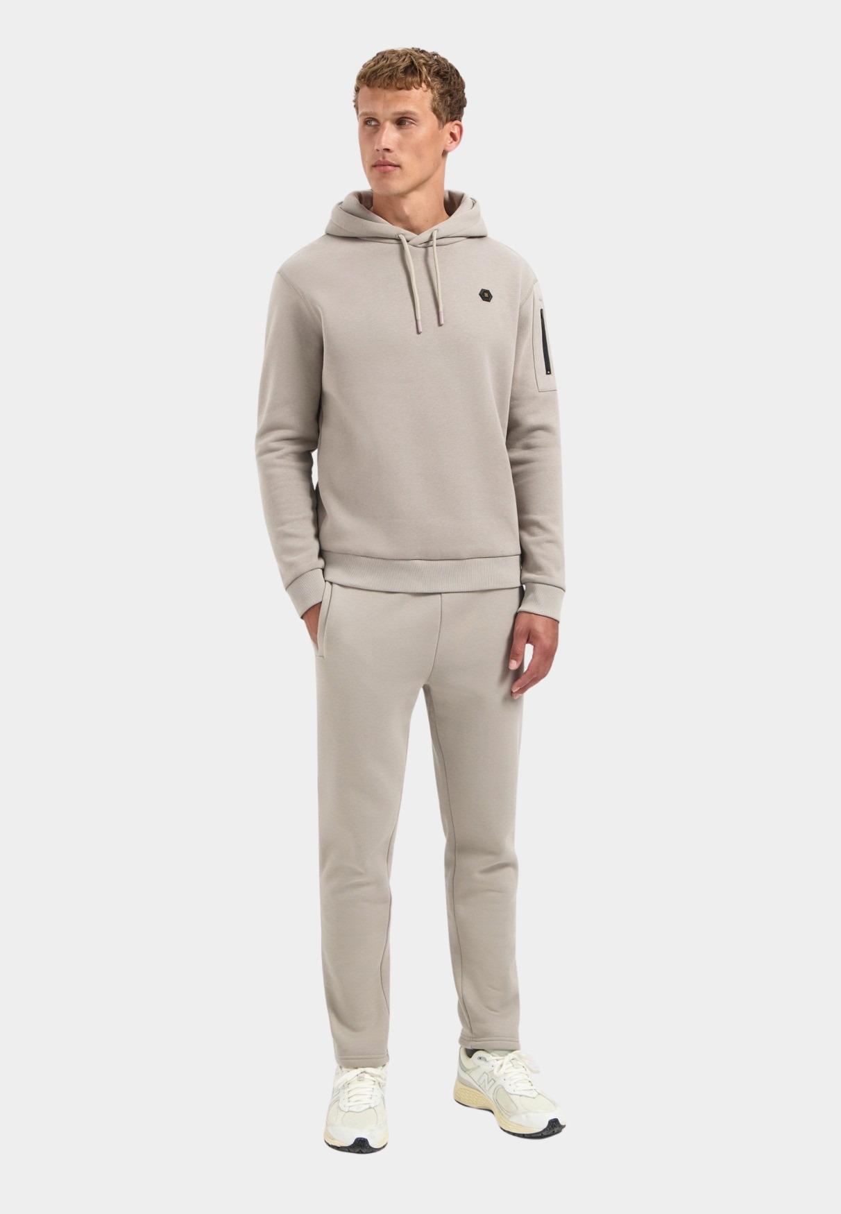 No Excess Hoodie Grijs Sweater Hooded Brushed 29130850/018