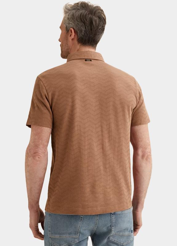 Vanguard T-shirt korte mouw Bruin Short sleeve r-neck jacquard VPSS2604858/8202