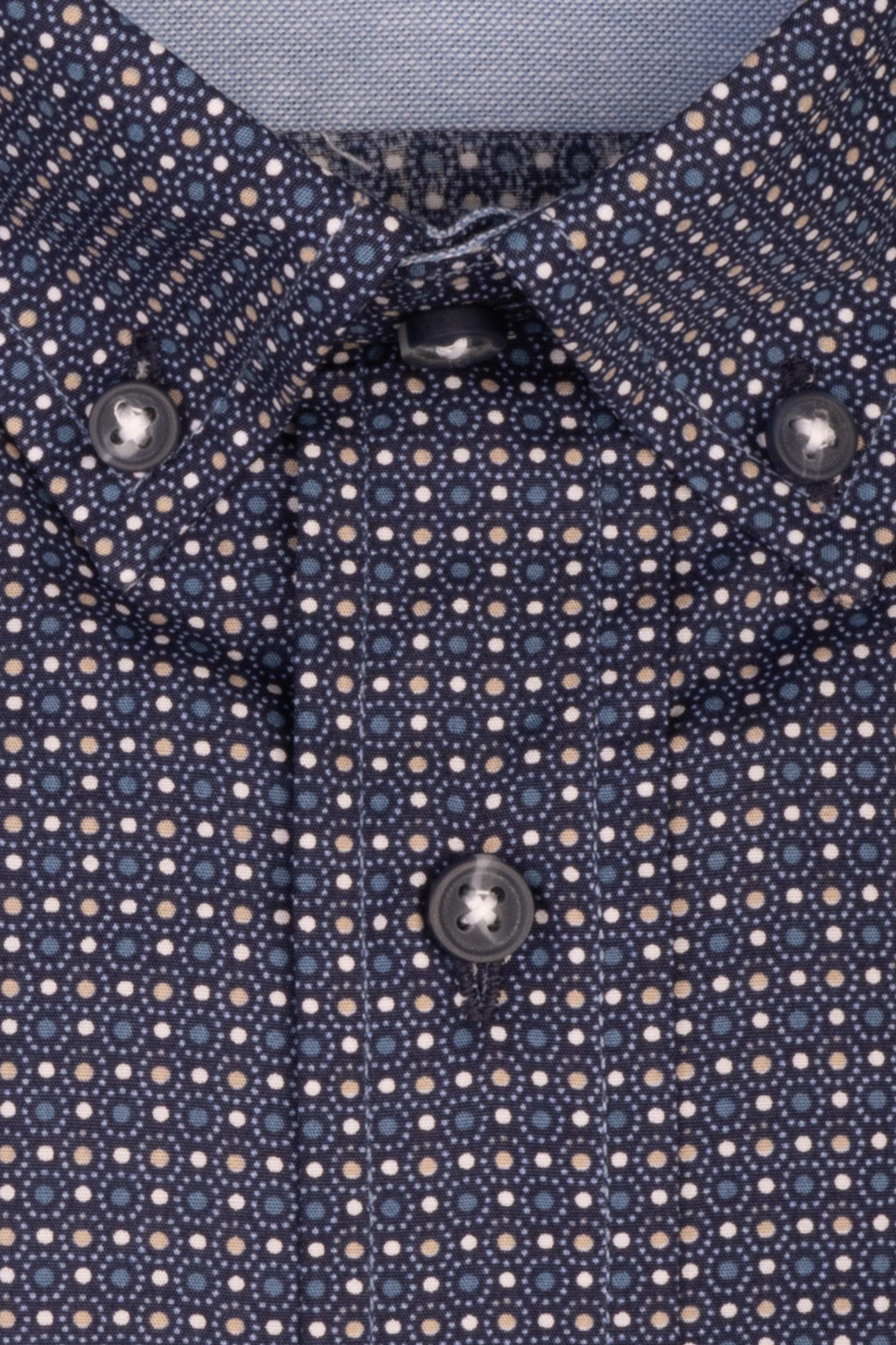 R.B. Boston Casual hemd lange mouw Blauw  327670/621