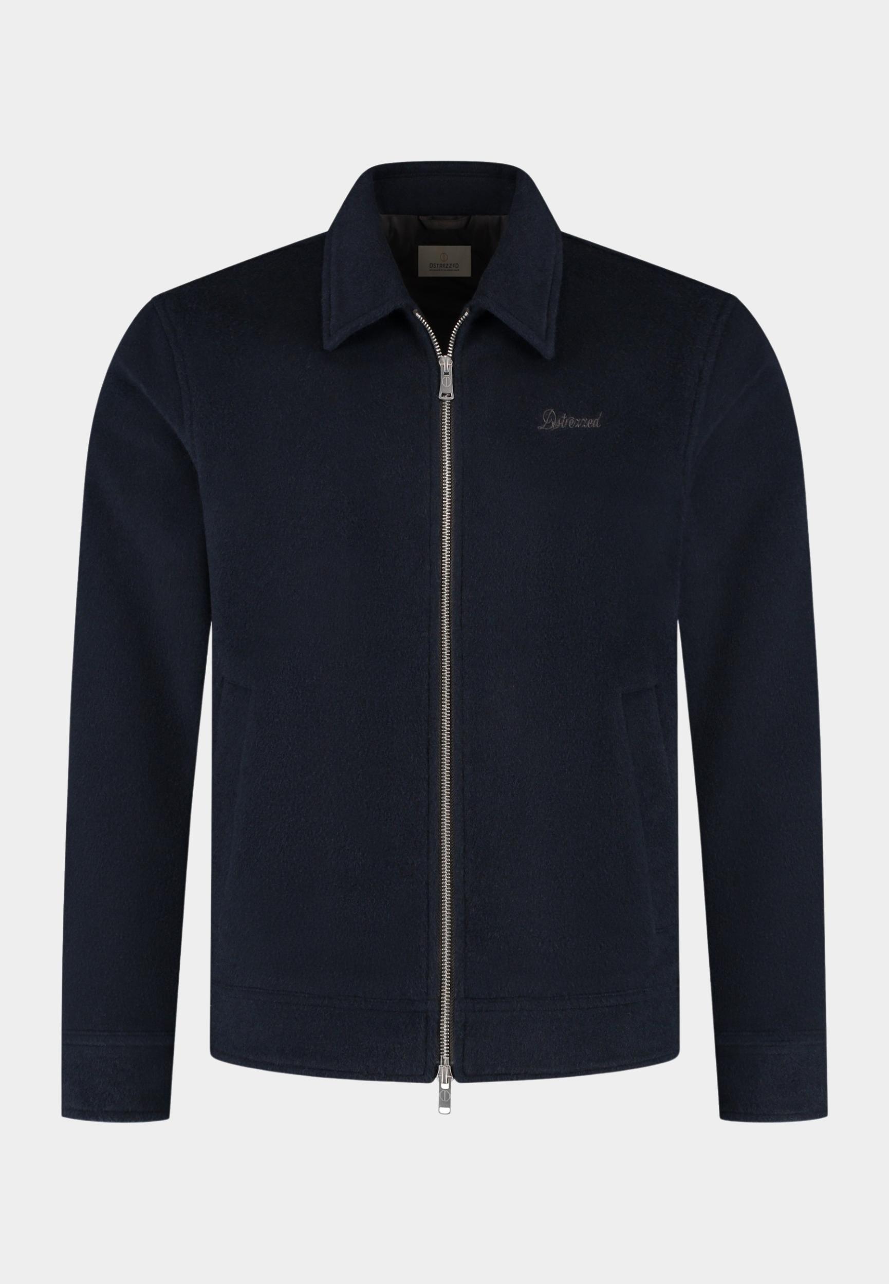 Dstrezzed Wollen Jack Blauw DS_Pat Wool Jacket 101615/649