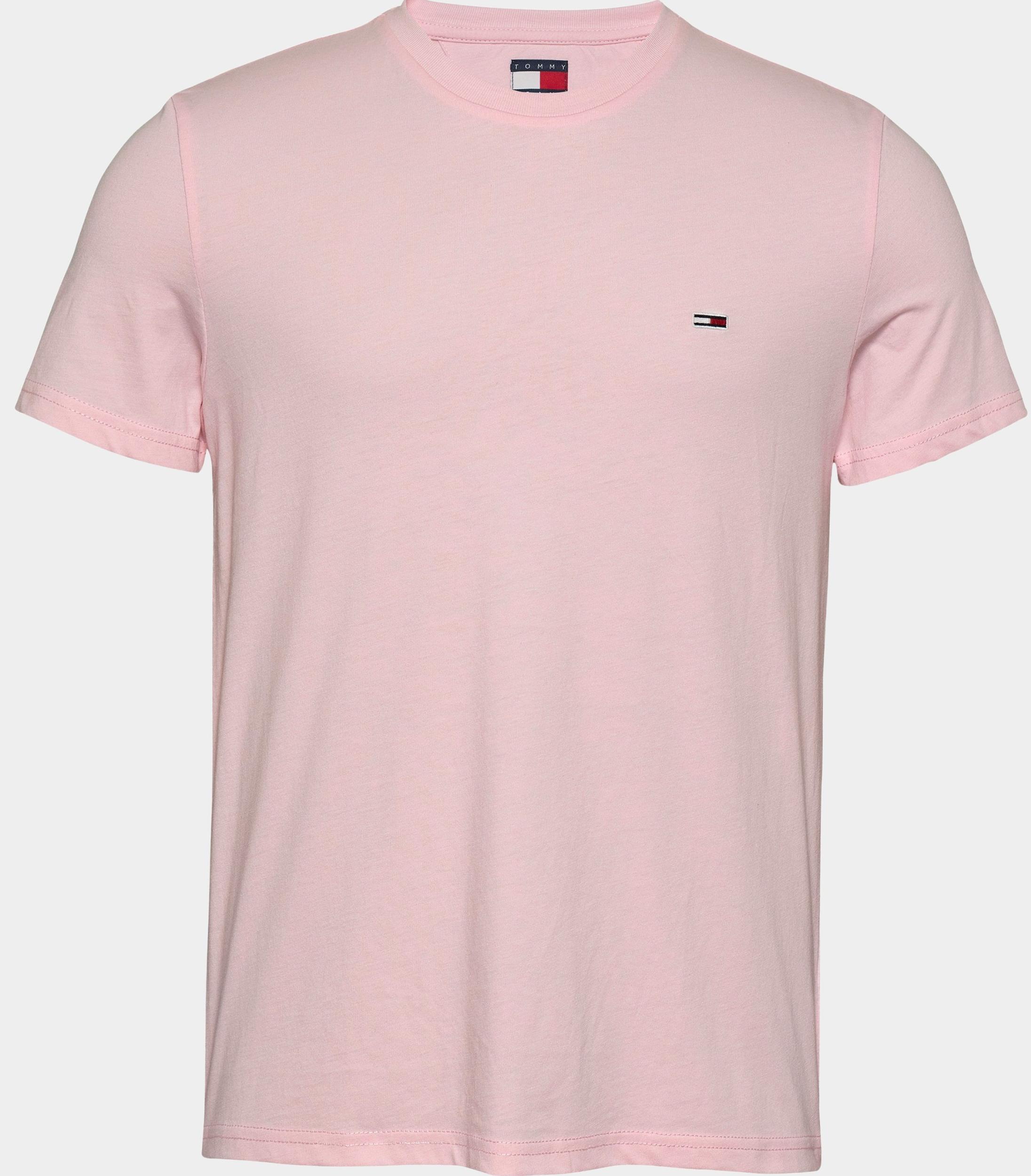 Tommy Jeans T-shirt korte mouw Roze TJM XSLIM JASPE HTR TEE EXT DM0DM20363/TH3