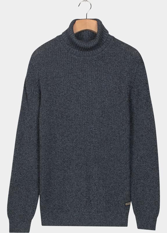 Baileys Coltrui Blauw High Neck Pullover Mouline Ri 528529/635