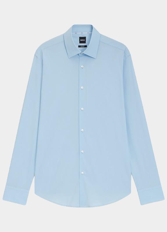 BOSS Black Zakelijk overhemd heren Blauw P-HANK-s-kent-C1-222 10248739 50503554/450