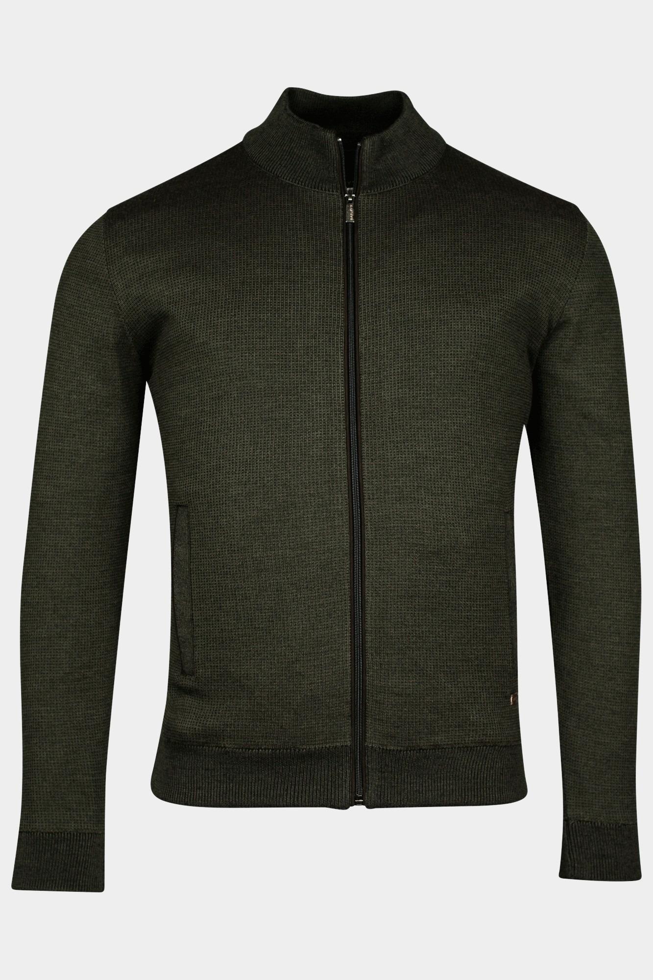 Baileys Vest Groen Cardigan Zip - Lined 422171/79