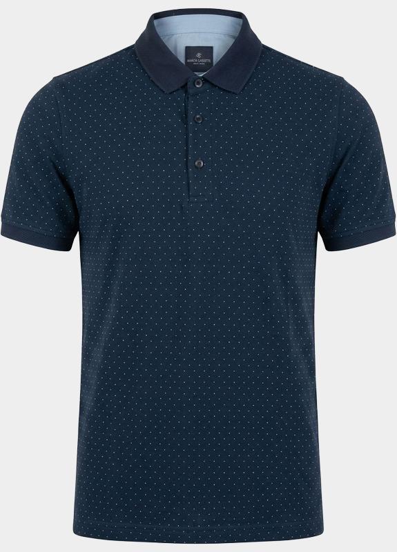 Bos Polo heren Blauw  4001R-2/Navy