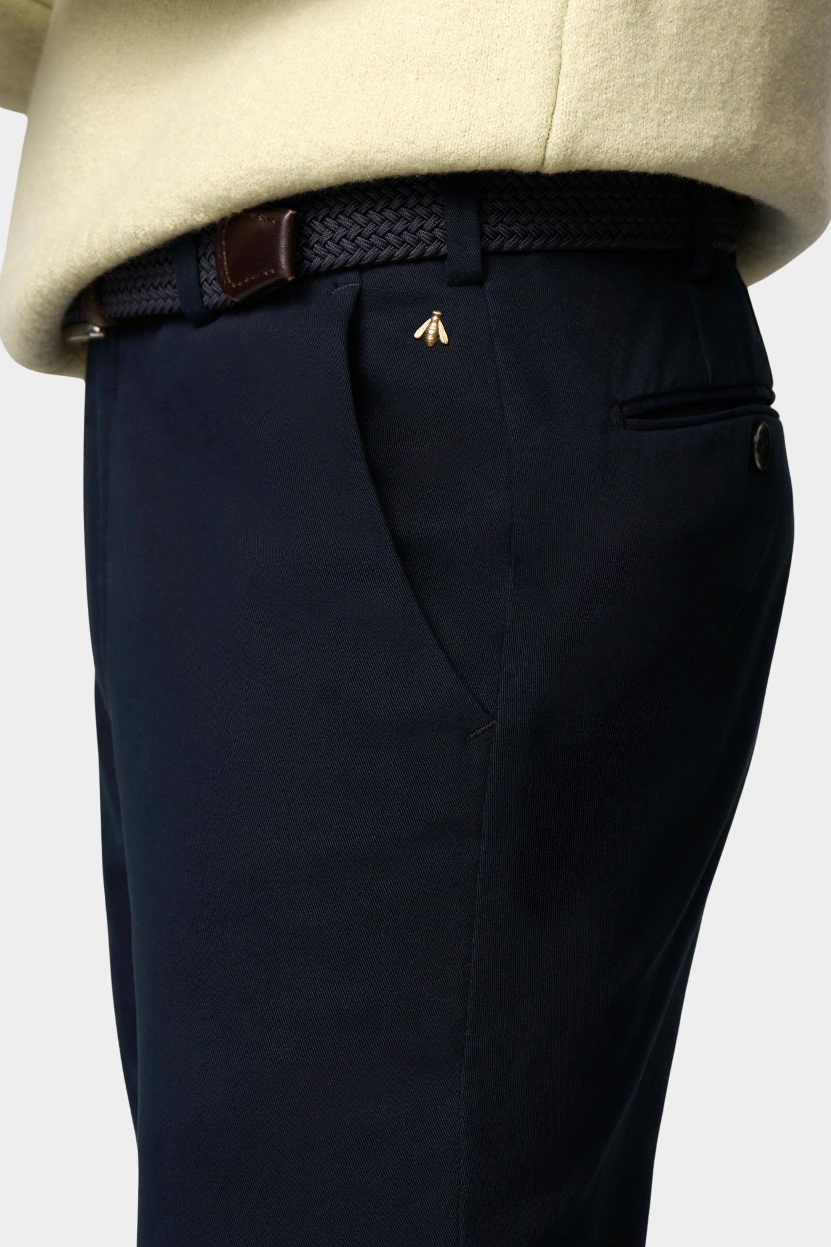 Meyer Katoenen Broek Blauw BONN Art.2-8609 1022860900/18