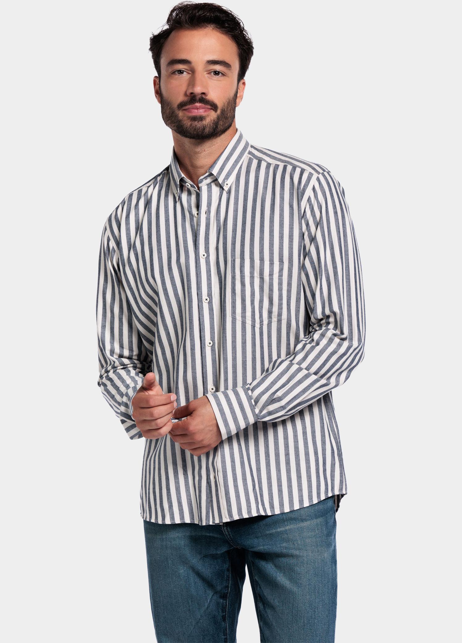 Giordano Overhemd heren Blauw Brando long sleeve button dow 527110/60
