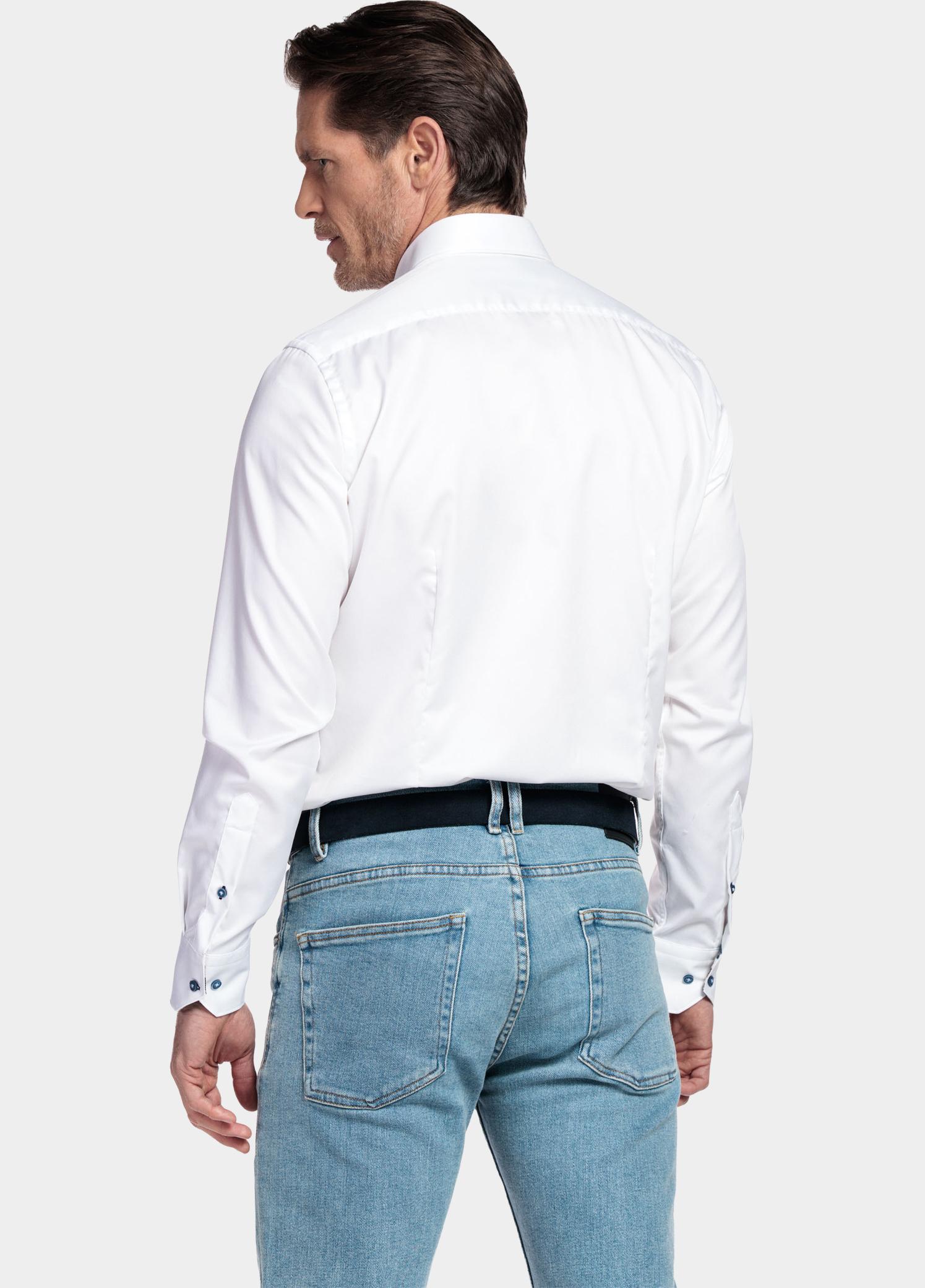 Giordano Overhemd heren Wit Belmonte Long Sleeve Button U 617885/10