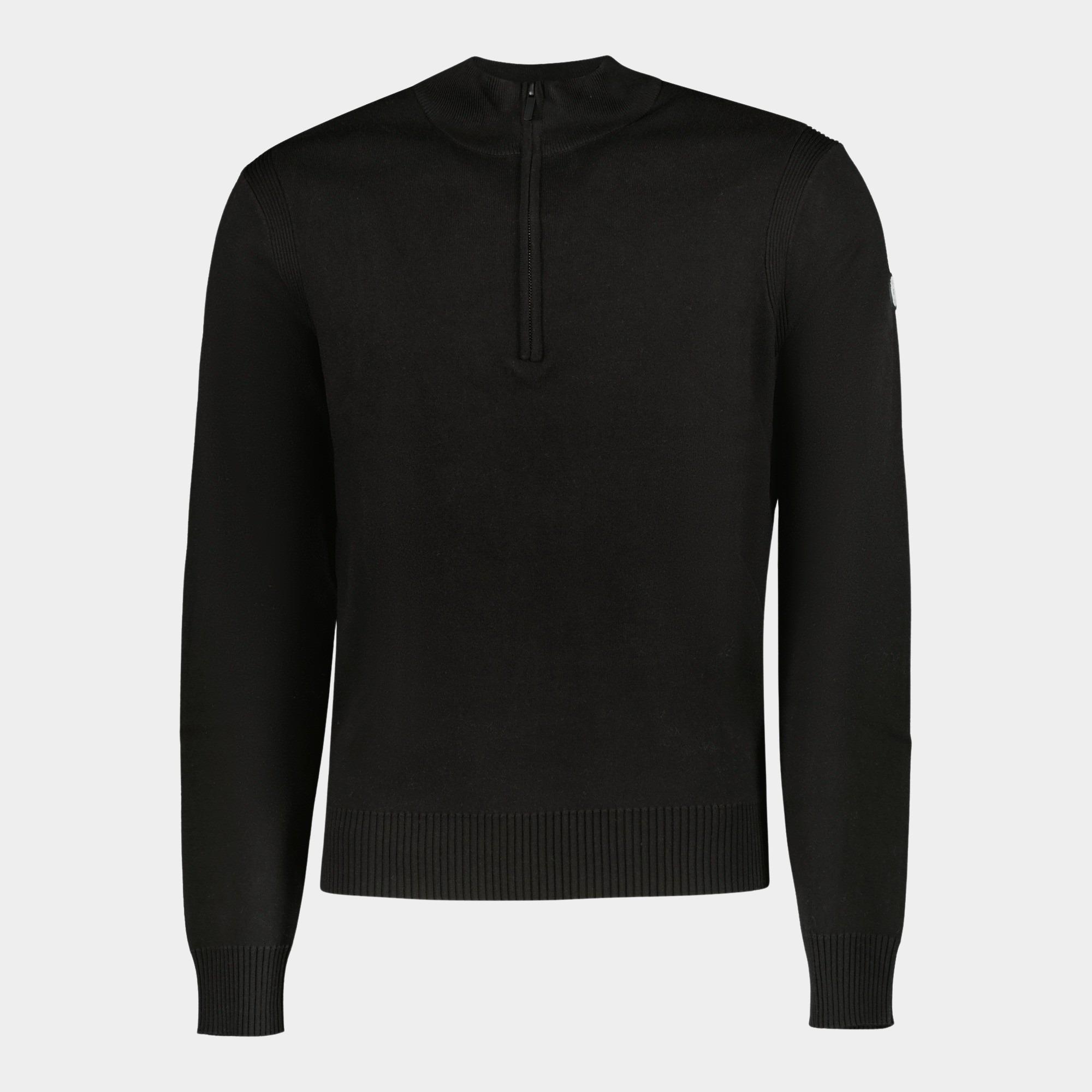 Cars Jeans Half Zip Zwart Symor 63865/01