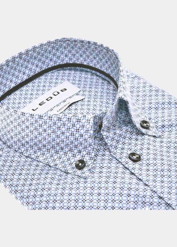 Ledub Business hemd lange mouw Blauw  0702015/130-196-000