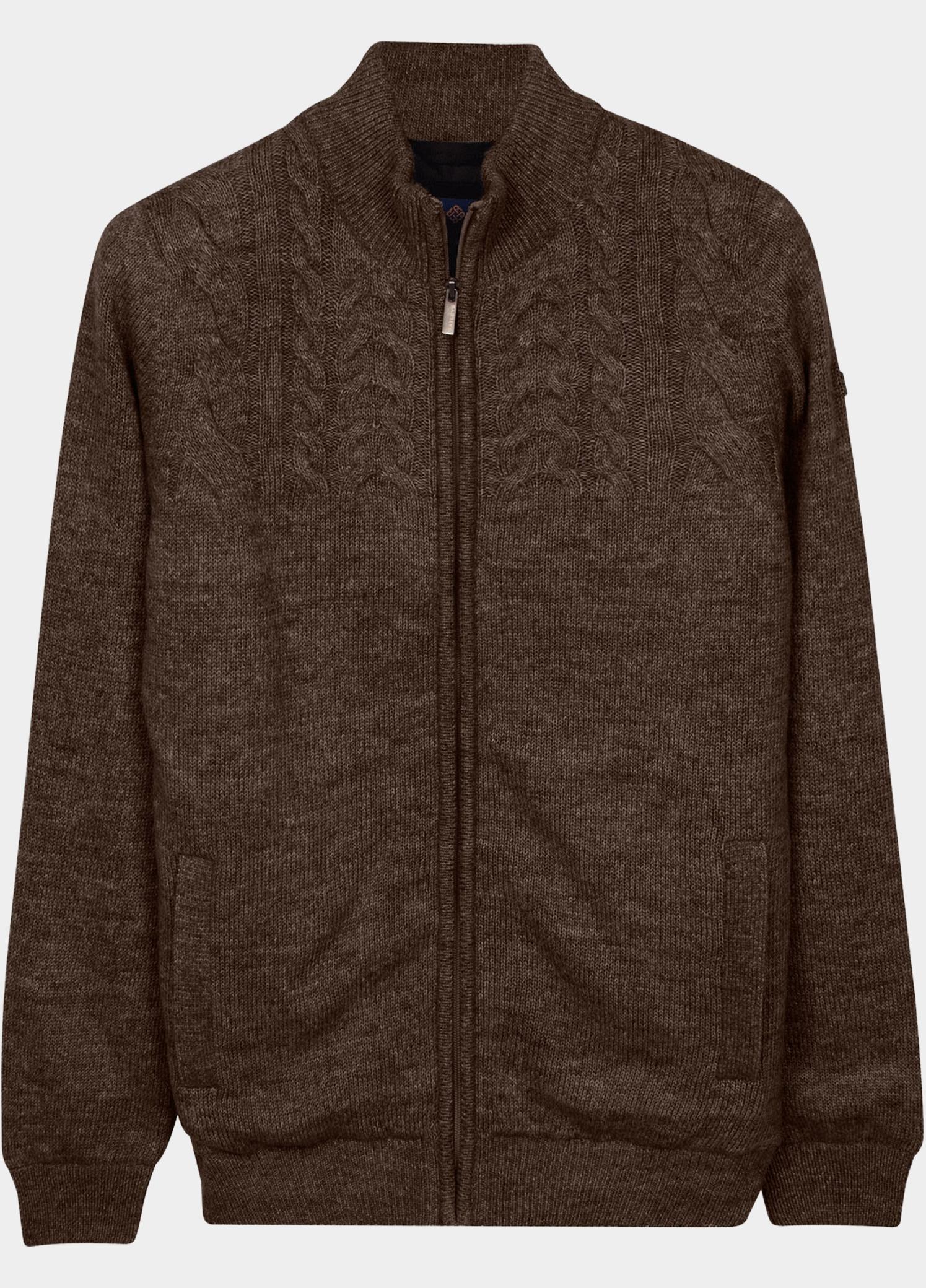 Baileys Vest heren Bruin Cardigan Zip - Fully Lined  7 622162/802