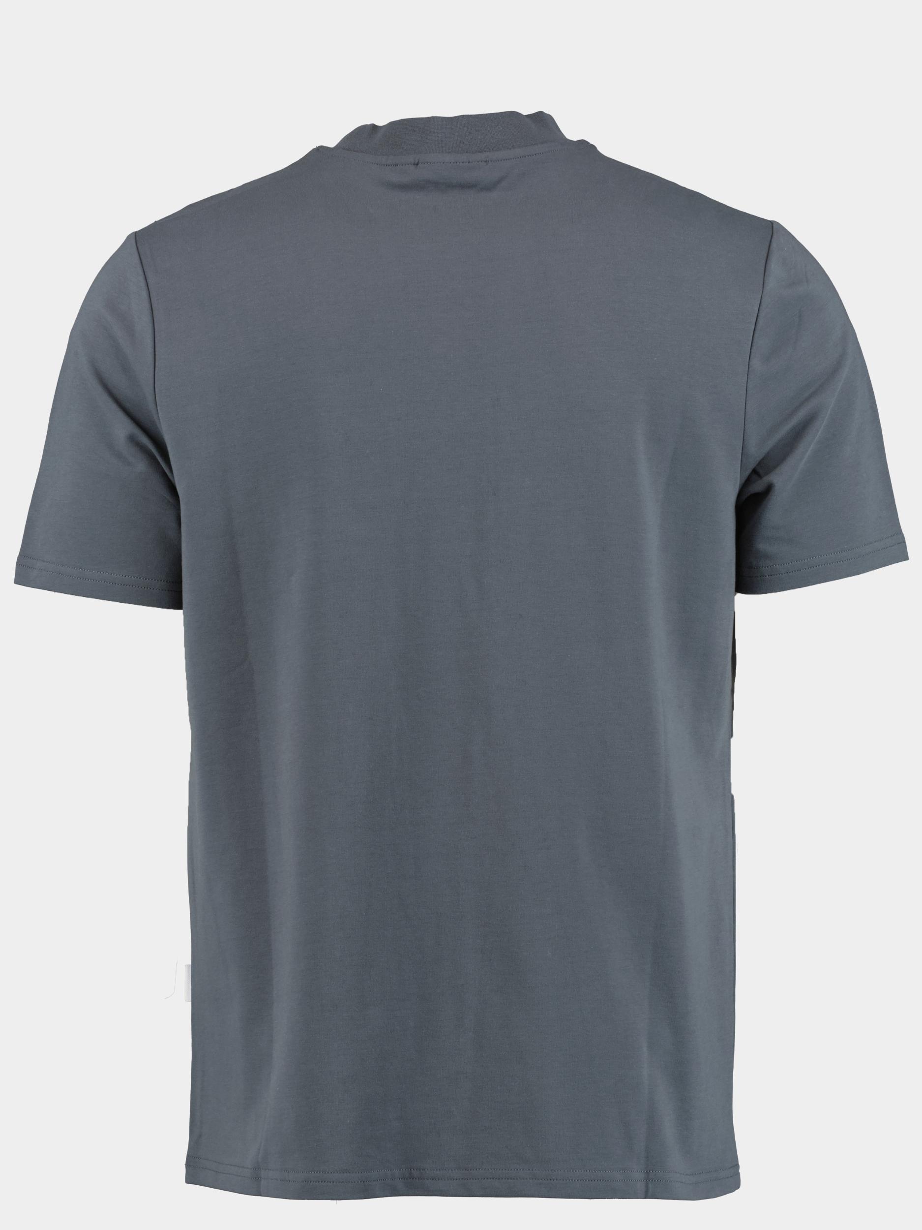 Supply & Co. T-shirt korte mouw Blauw Basic Tee With Chestlogo 23308BA50/267 midnight