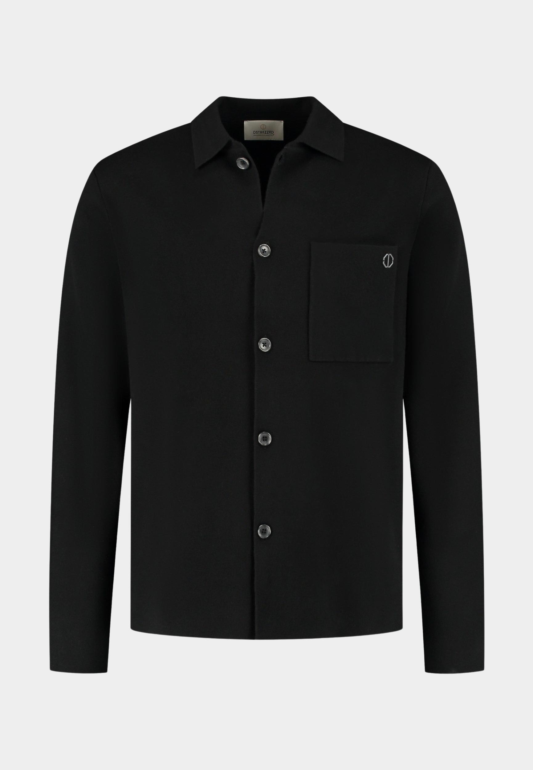 Dstrezzed Overshirt Zwart DS_Chev Knitted Shirt 405924/999