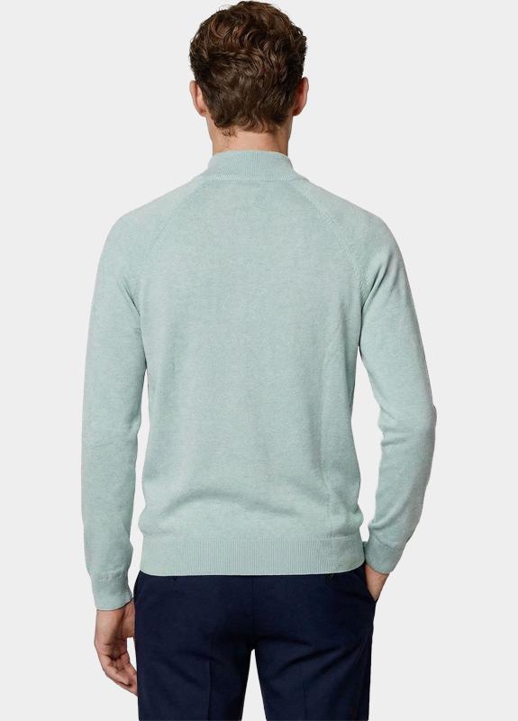 Bos Half Zip Groen Half zip met structuur 326/8121 Mint