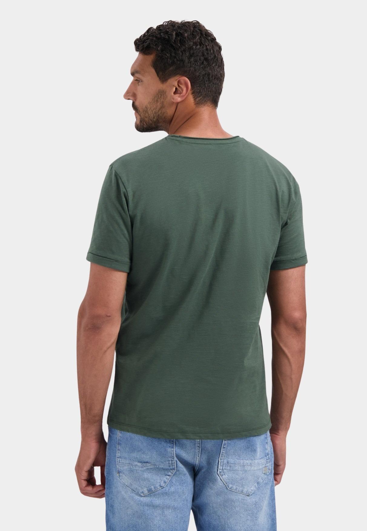 No Excess T-shirt korte mouw Groen T-Shirt Crewneck Slub 29360702SN/052
