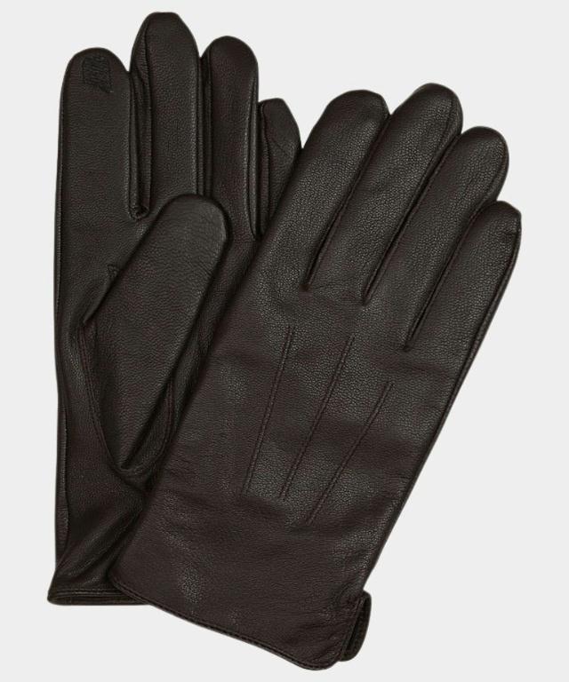Aurelli Leren handschoenen zwart elegant Accessoires Handschoenen Leren handschoenen 