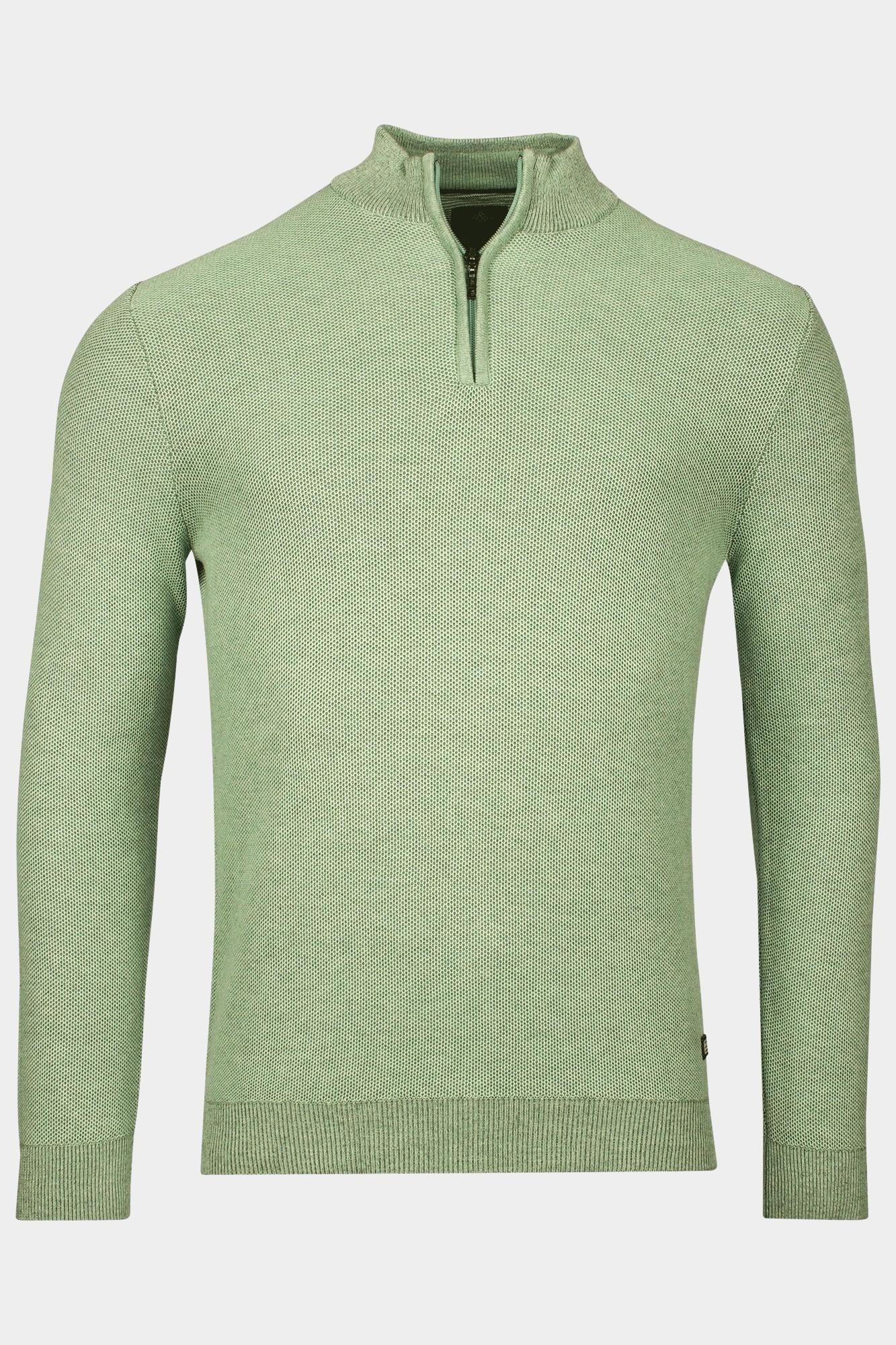 Baileys Half Zip Groen Pullover 1/2 zip  all over pl 518420/715