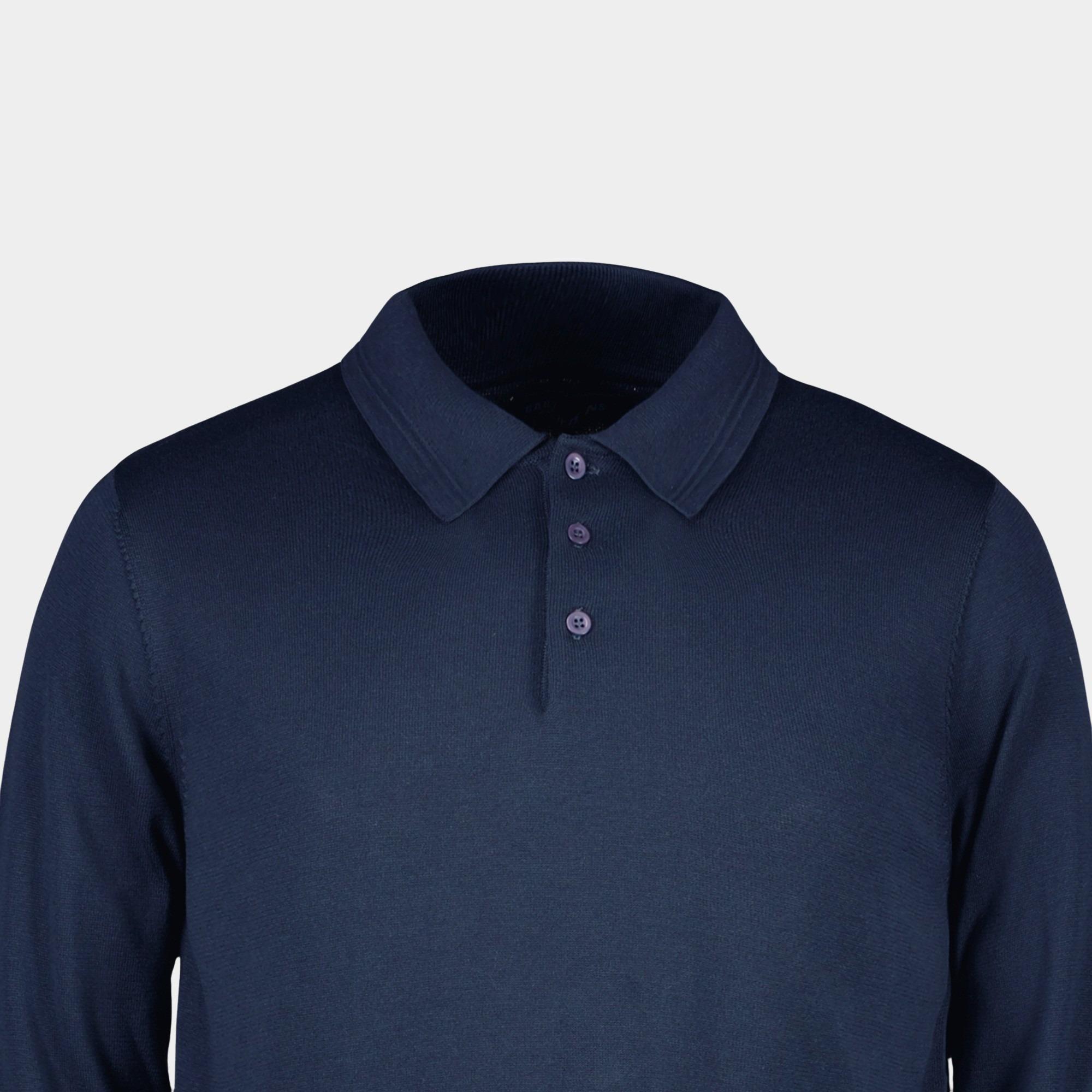 Cars Jeans Polo lange mouw Blauw Cyro 69246/12