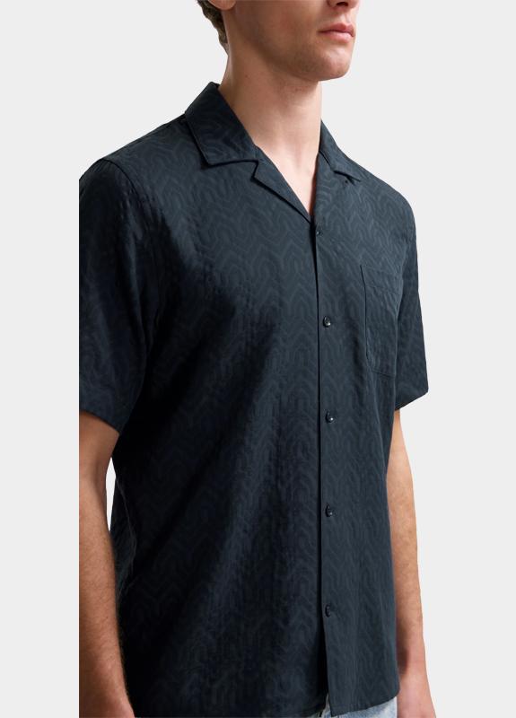 Dstrezzed Casual hemd korte mouw Blauw Jacob Resort Shirt 311511/649